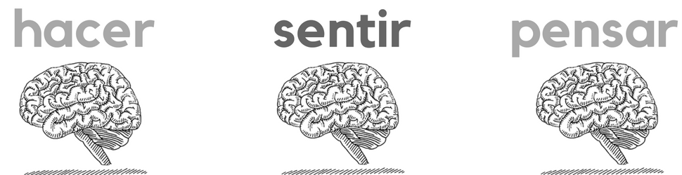 hacer sentir pensar